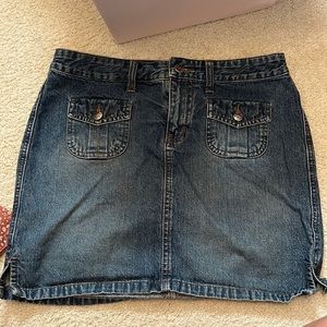SO jean skirt